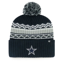 Dallas Cowboys '47 Youth Polar Vortex Cuffed Knit Hat with Pom Navy