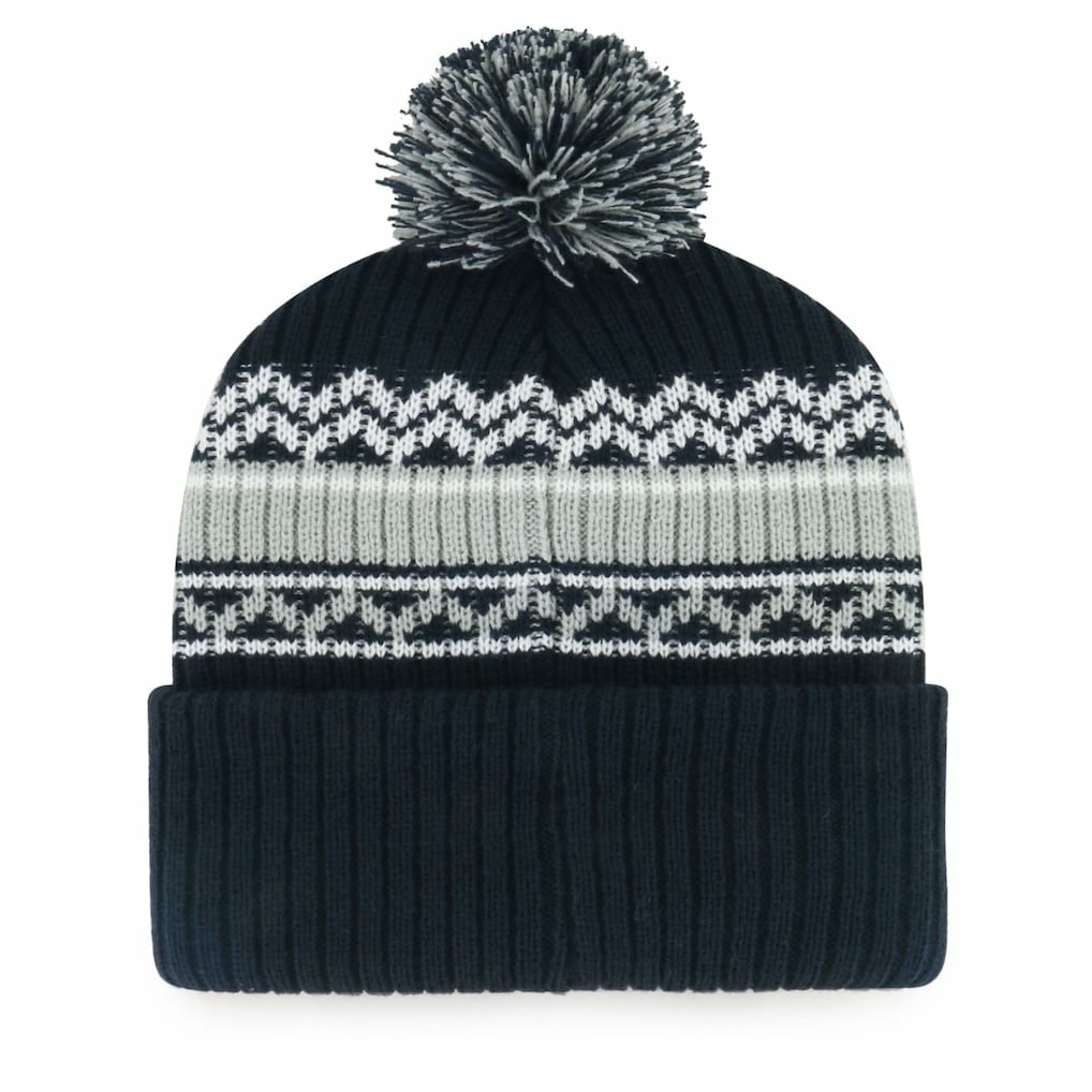 Dallas Cowboys '47 Youth Polar Vortex Cuffed Knit Hat with Pom Navy