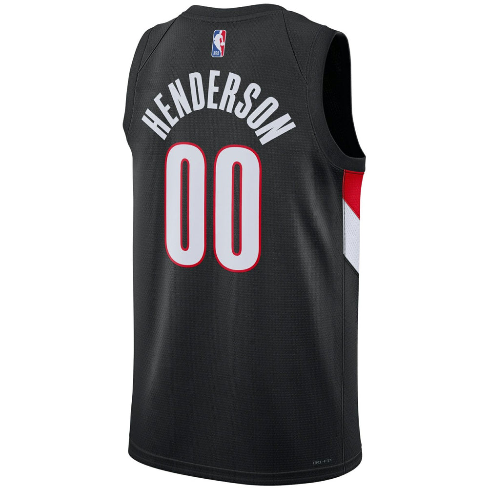 Scoot Henderson Portland Trail Blazers Unisex Swingman Jersey Icon Edition Black