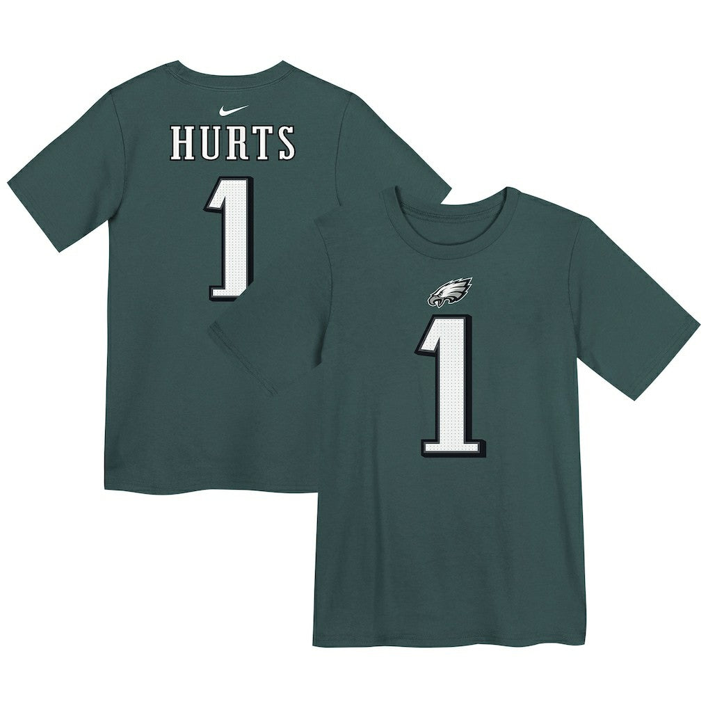 Jalen Hurts Philadelphia Eagles Preschool Player Name & Number T-Shirt Midnight Green
