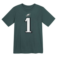 Jalen Hurts Philadelphia Eagles Preschool Player Name & Number T-Shirt Midnight Green