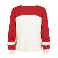 San Francisco 49ers '47 Women's Double Header Curve Toni Long Sleeve T-Shirt Cream