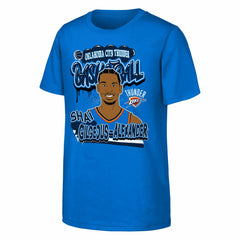Shai Gilgeous-Alexander Oklahoma City Thunder Outerstuff Youth Baller T-Shirt Blue