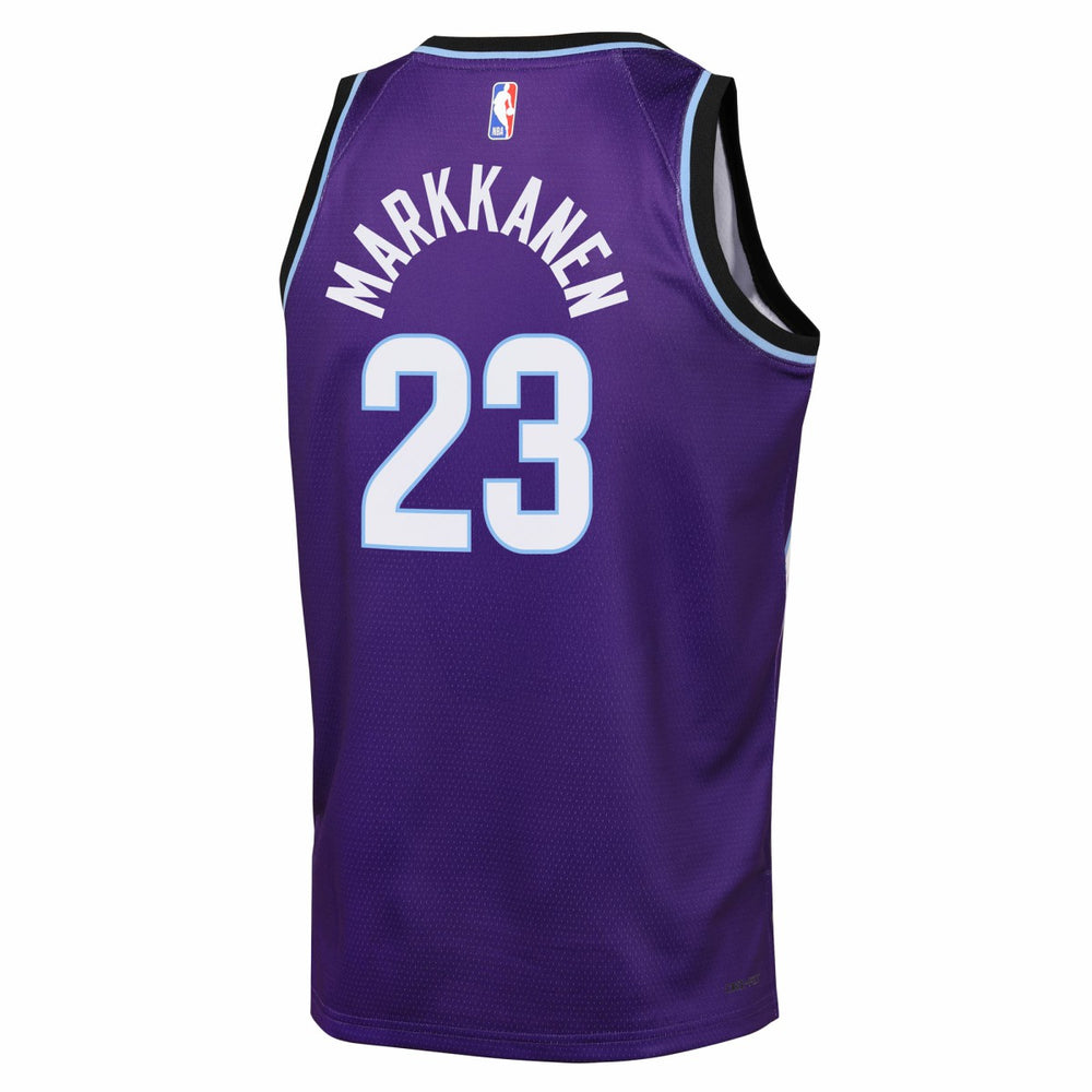 Lauri Markkanen Utah Jazz Youth Icon Edition Swingman Jersey Purple
