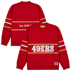 San Francisco 49ers GOLF WANG Jacquard Pullover Sweater Scarlet