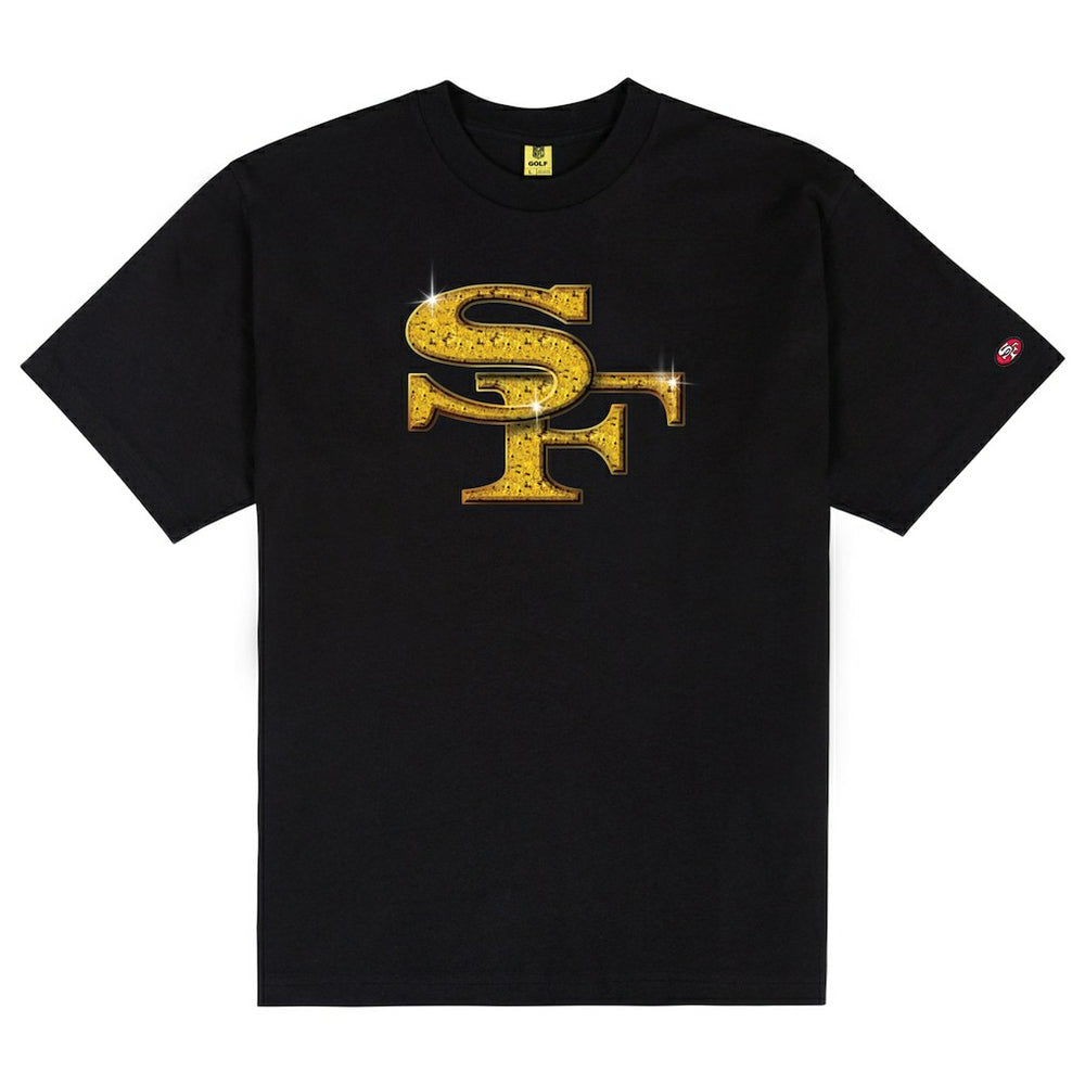 San Francisco 49ers GOLF WANG Cutout T-Shirt Black