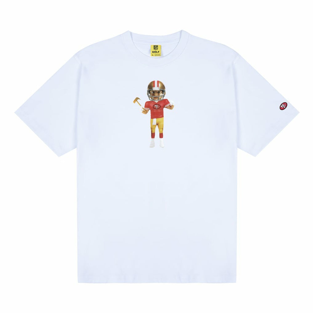 San Francisco 49ers GOLF WANG Bobblehead T-Shirt White