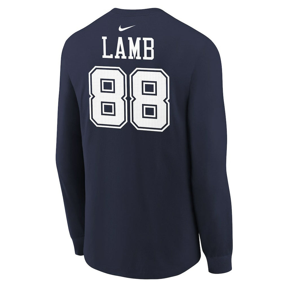 CeeDee Lamb Dallas Cowboys Youth Player Name & Number Long Sleeve T-Shirt Navy