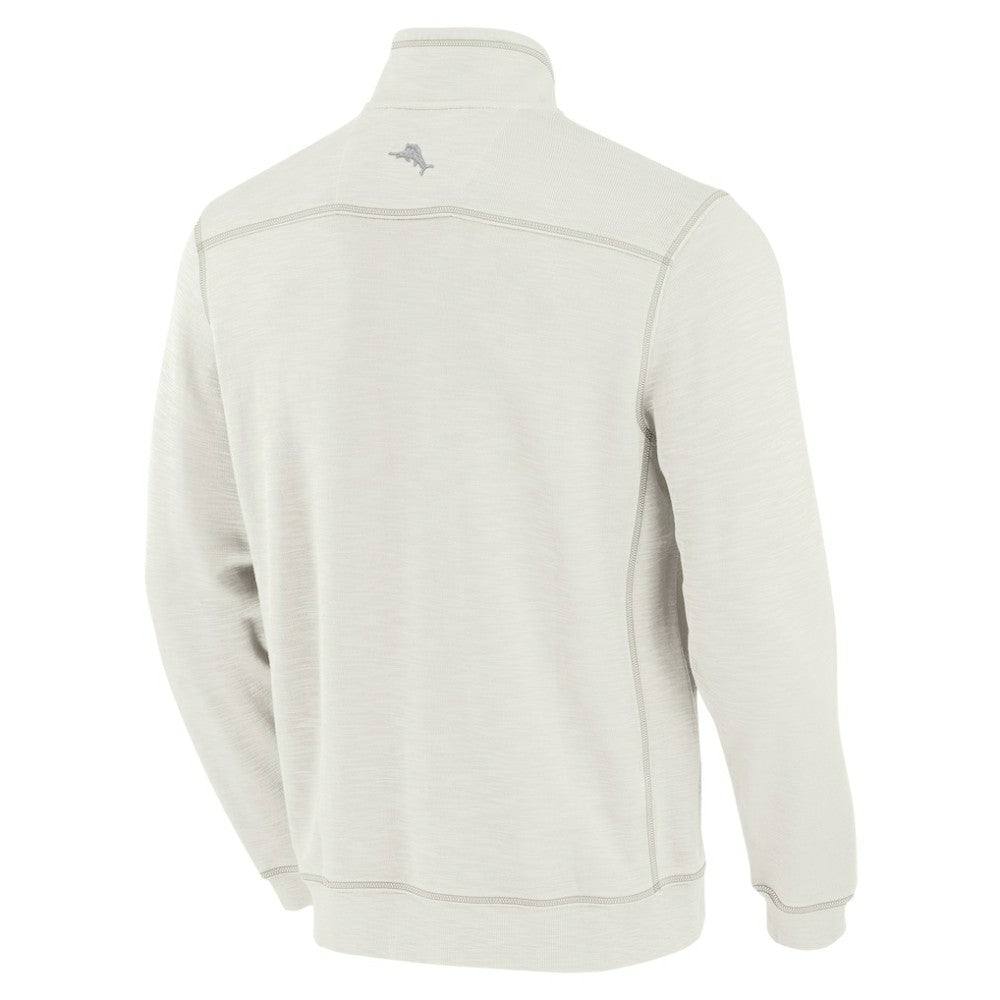 Houston Astros Tommy Bahama Sport Tobago Bay Tri-Blend Half-Zip Sweatshirt - Cream Sweatshirts