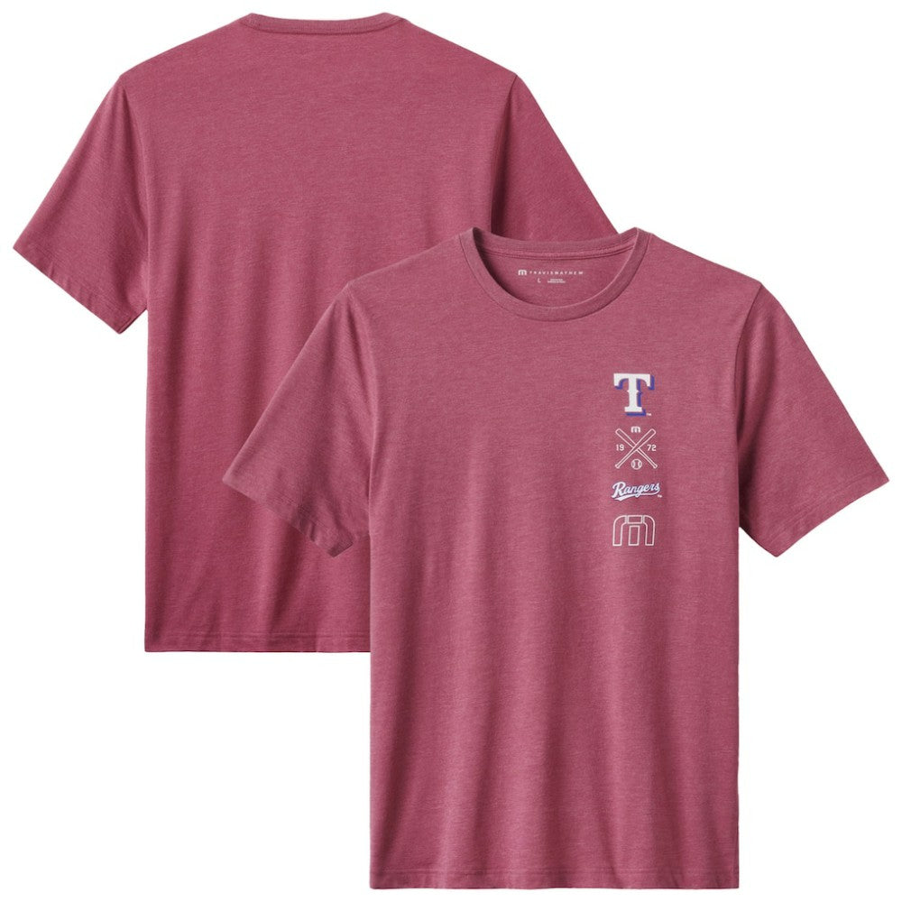 Texas Rangers TravisMathew Sunset Slam 2.0 T-Shirt - Heather Red T-shirts