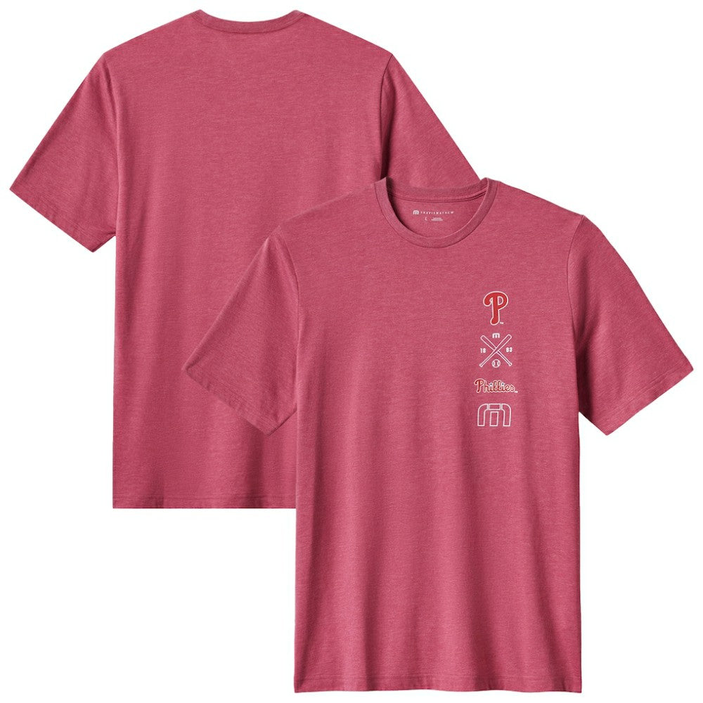 Philadelphia Phillies TravisMathew Sunset Slam 2.0 T-Shirt - Red T-shirts