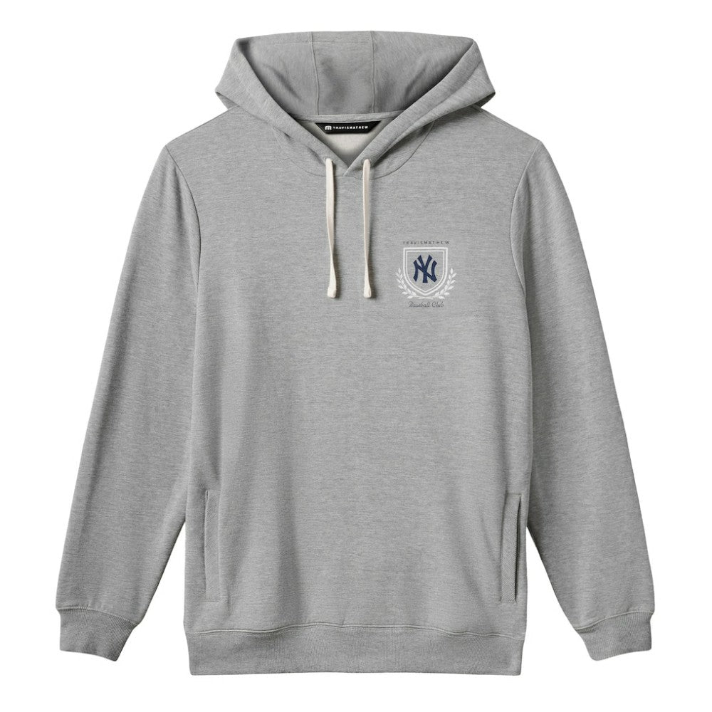 New York Yankees TravisMathew Fleece Stadium Hoodie - Gray Hoodies