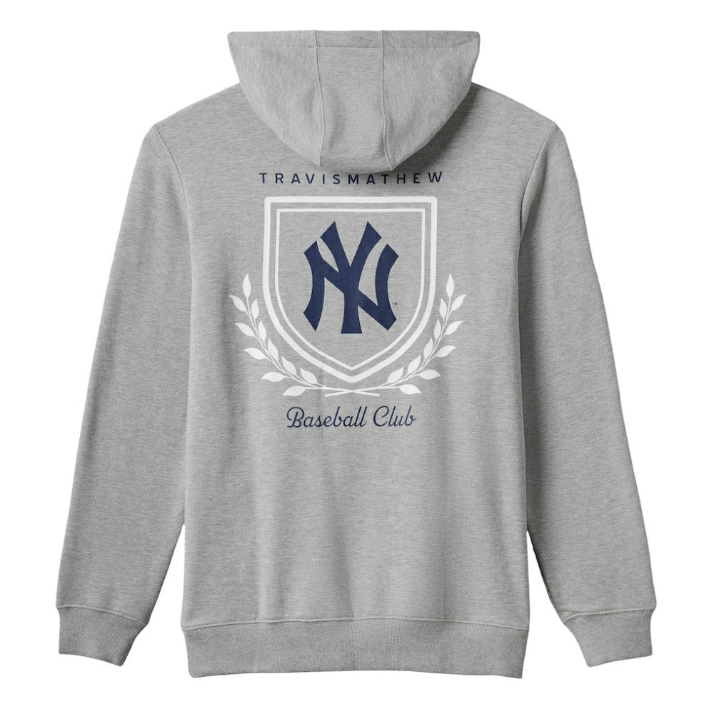 New York Yankees TravisMathew Fleece Stadium Hoodie - Gray Hoodies