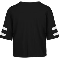 Baltimore Ravens '47 Women's Premier Scout Cropped V-Neck T-Shirt Black