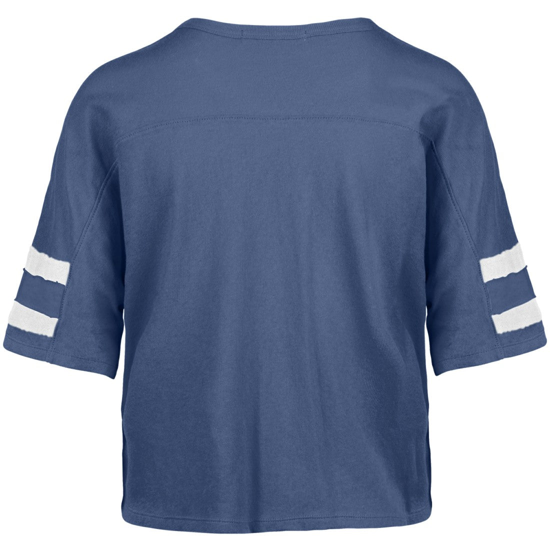 Detroit Lions '47 Women's Premier Scout Cropped V-Neck T-Shirt Blue