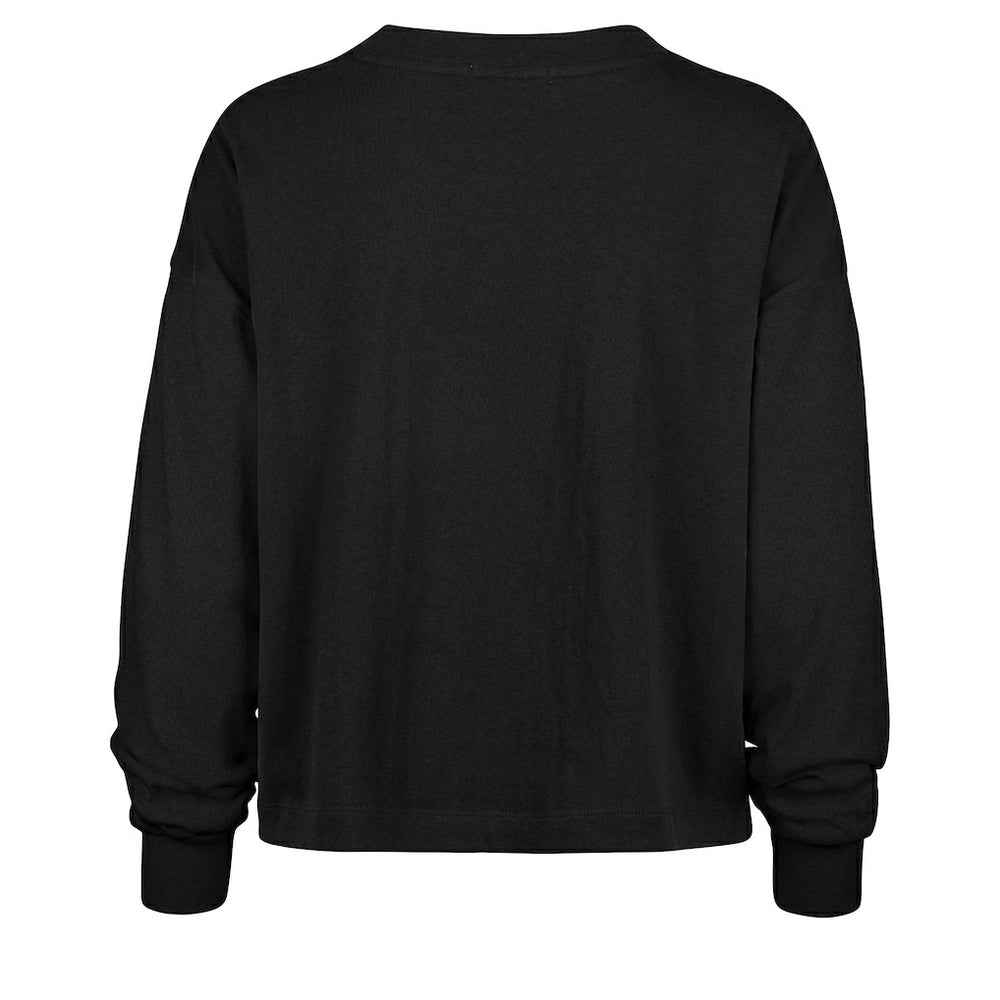 Las Vegas Raiders '47 Women's Muse Sydney Long Sleeve Cropped T-Shirt Black