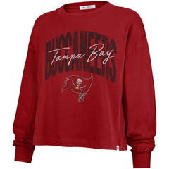 Tampa Bay Buccaneers '47 Women's Muse Sydney Long Sleeve Cropped T-Shirt Red