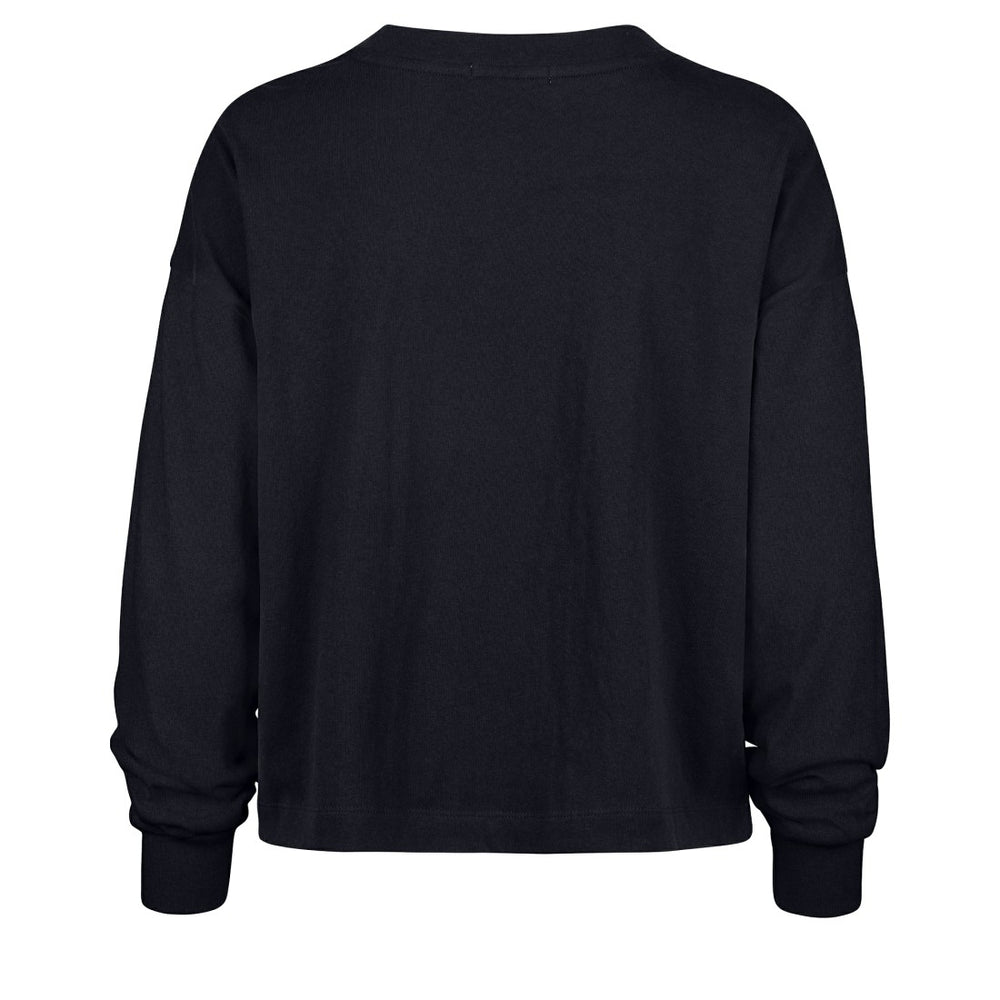 Seattle Seahawks '47 Women's Muse Sydney Long Sleeve Cropped T-Shirt College Navy