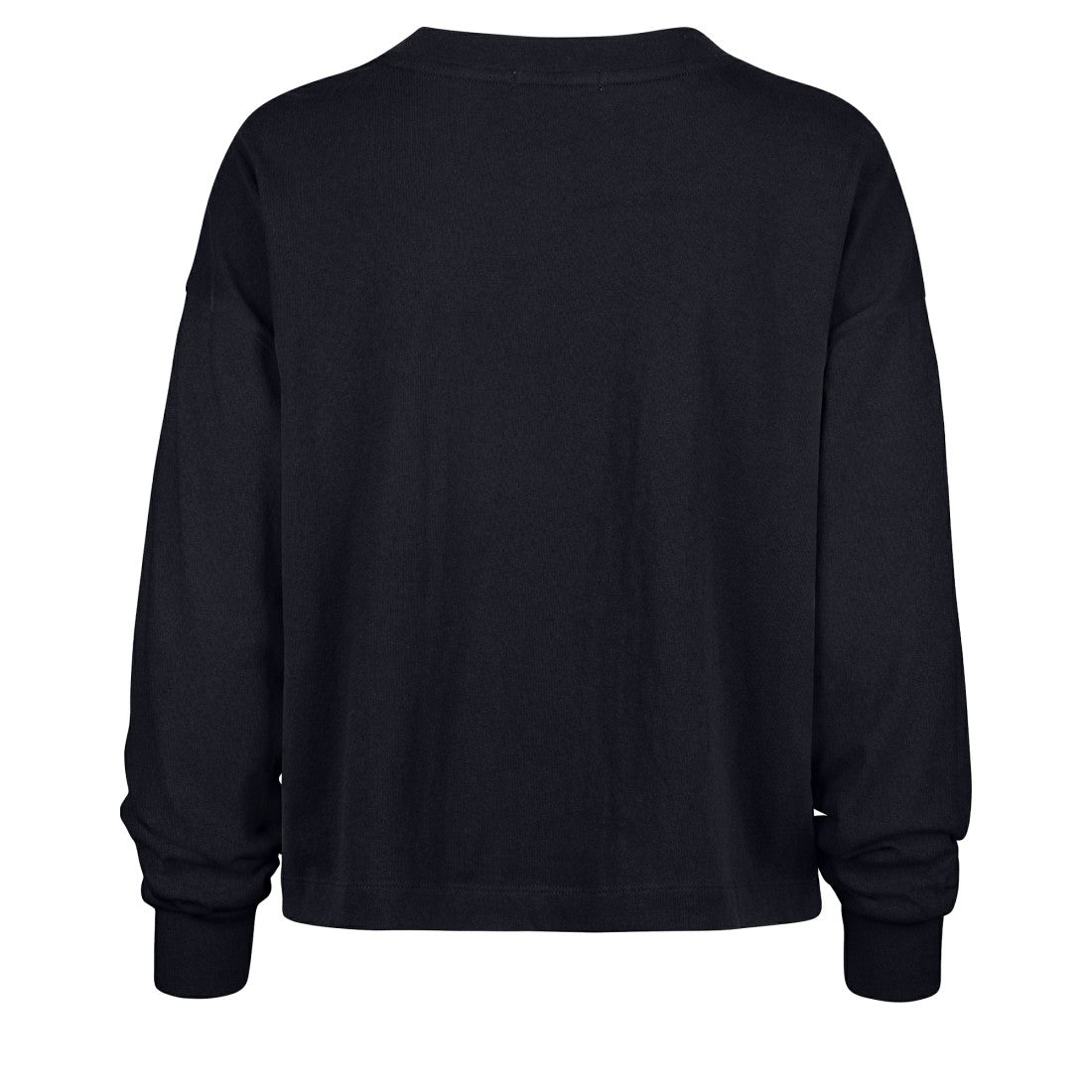 Denver Broncos '47 Women's Muse Sydney Long Sleeve Cropped T-Shirt Navy