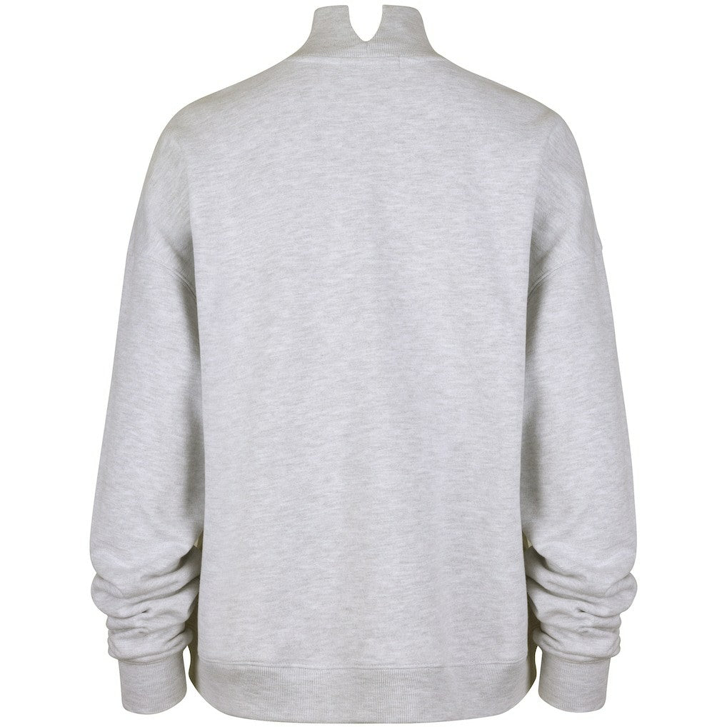 New York Jets '47 Women's Vantage Mock Neck Pullover Sweatshirt Heather Gray