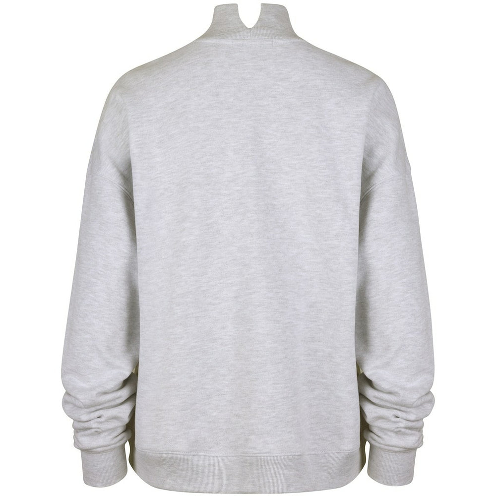 New York Jets '47 Women's Vantage Mock Neck Pullover Sweatshirt Heather Gray