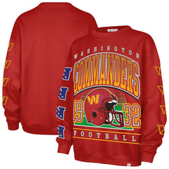 Washington Commanders '47 Women's Go Big Oversized Pullover Sweatshirt Burgundy