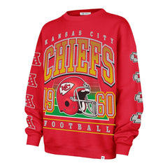 Kansas City Chiefs '47 Women's Go Big Oversized Pullover Sweatshirt Red