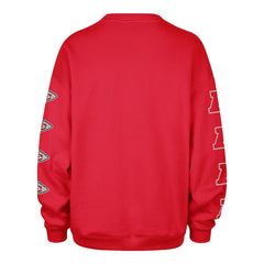 Kansas City Chiefs '47 Women's Go Big Oversized Pullover Sweatshirt Red