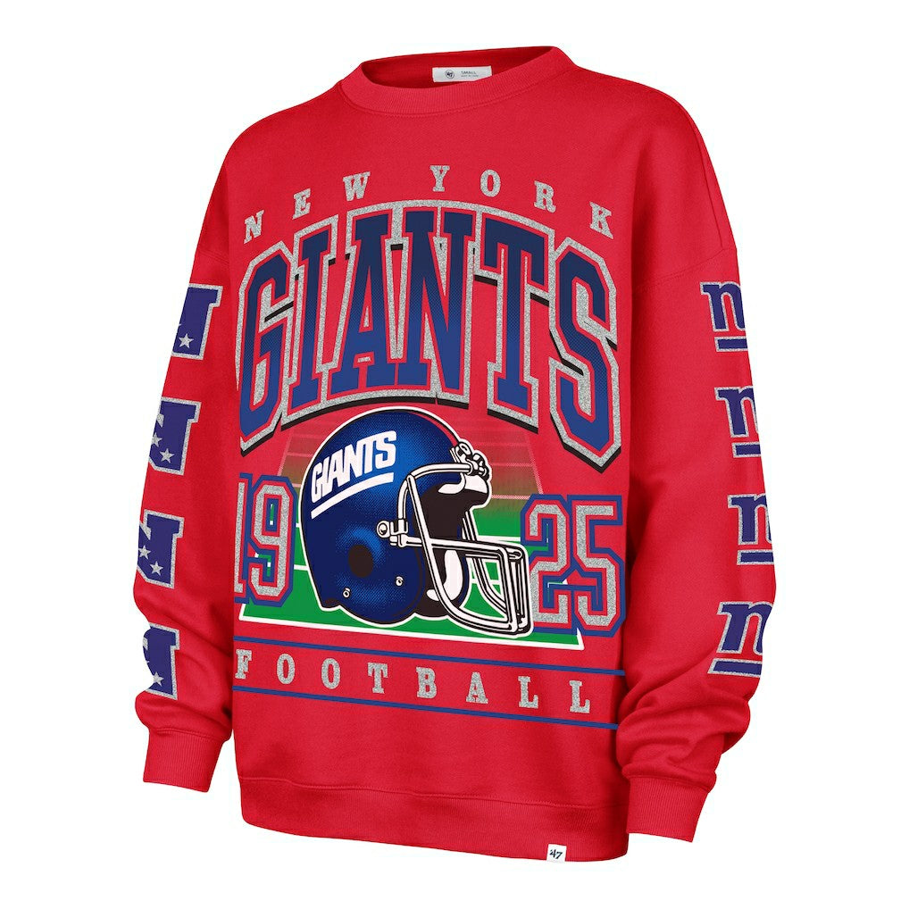 New York Giants '47 Women's Go Big Oversized Pullover Sweatshirt Red