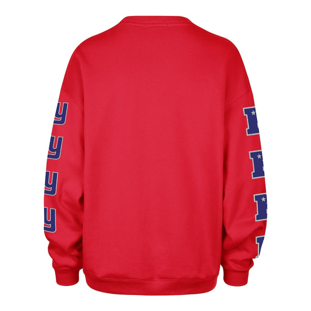 New York Giants '47 Women's Go Big Oversized Pullover Sweatshirt Red