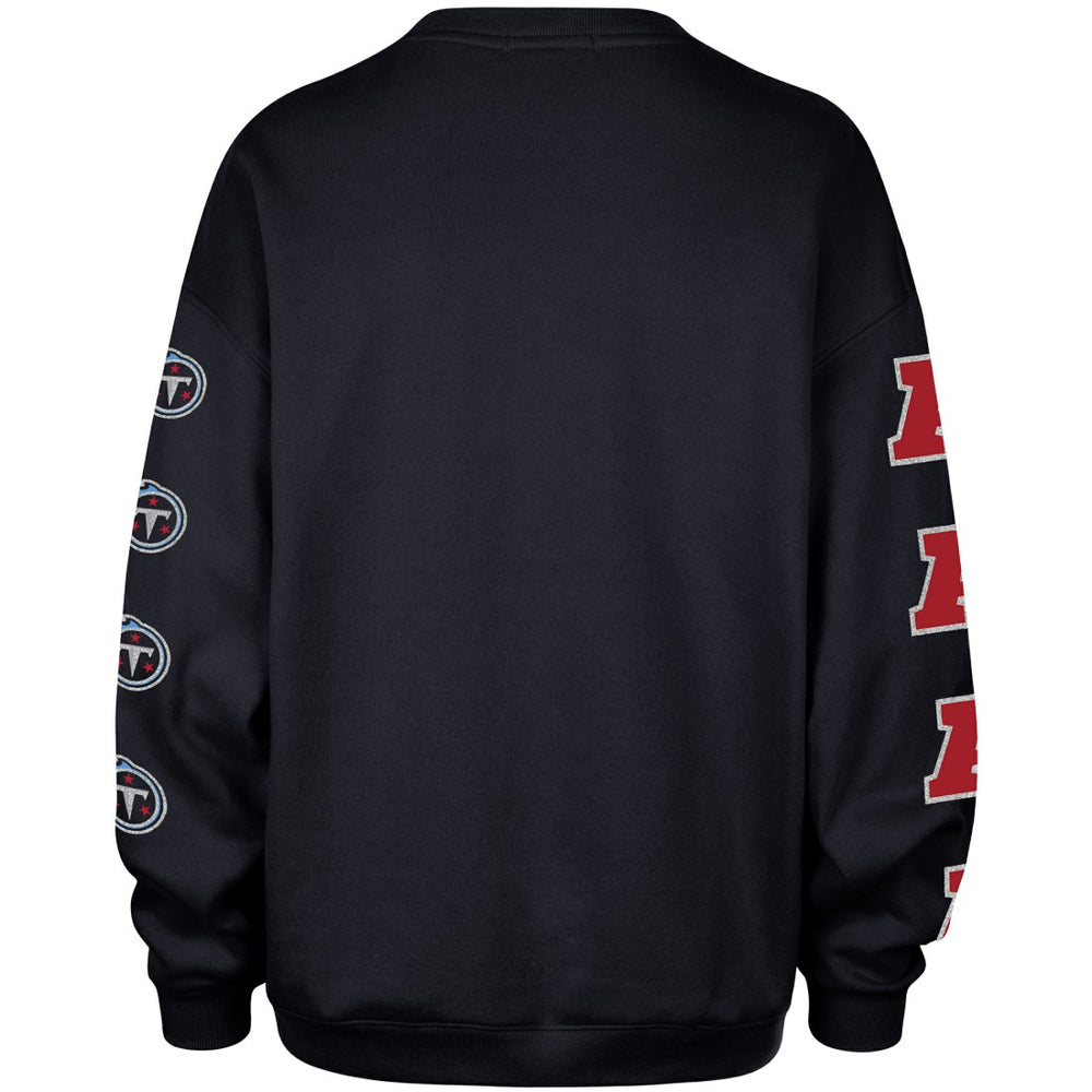 Tennessee Titans '47 Women's Go Big Oversized Pullover Sweatshirt Navy