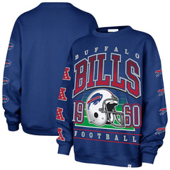 Buffalo Bills '47 Women's Go Big Oversized Pullover Sweatshirt Royal