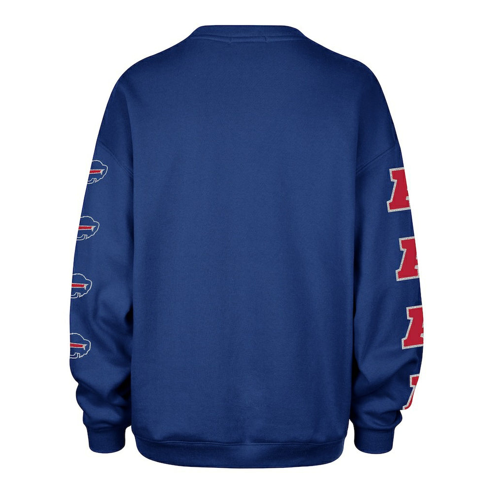 Buffalo Bills '47 Women's Go Big Oversized Pullover Sweatshirt Royal