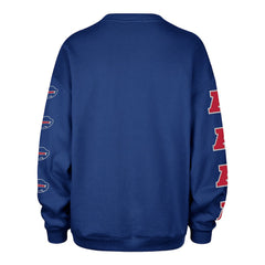 Buffalo Bills '47 Women's Go Big Oversized Pullover Sweatshirt Royal