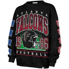 Atlanta Falcons '47 Women's Go Big Oversized Pullover Sweatshirt Black