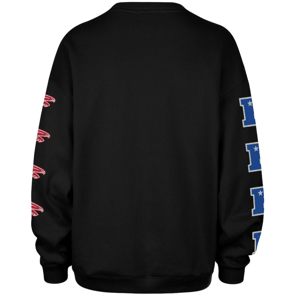 Atlanta Falcons '47 Women's Go Big Oversized Pullover Sweatshirt Black