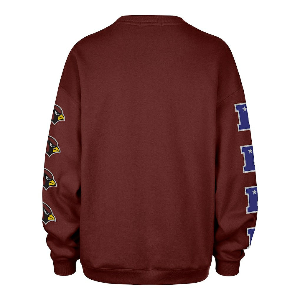 Arizona Cardinals '47 Women's Go Big Oversized Pullover Sweatshirt Cardinal