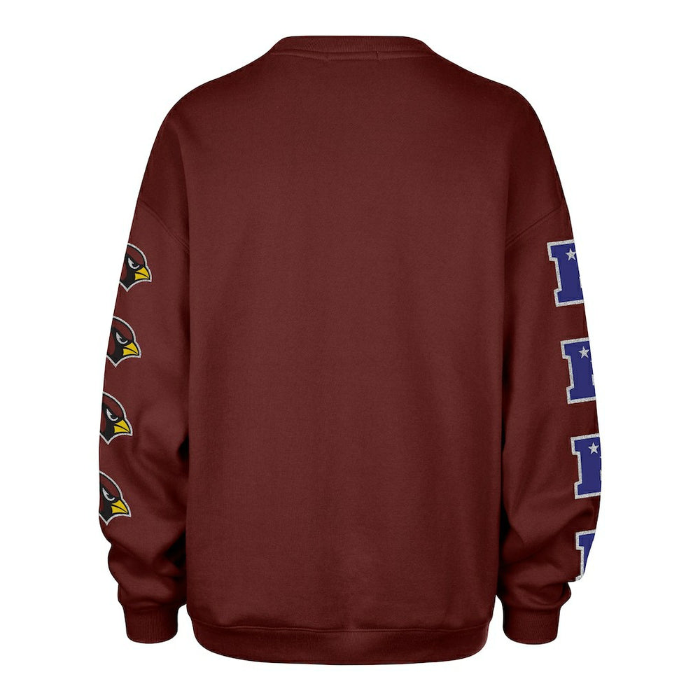 Arizona Cardinals '47 Women's Go Big Oversized Pullover Sweatshirt Cardinal