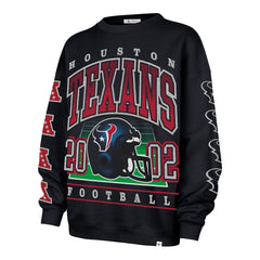 Houston Texans '47 Women's Go Big Oversized Pullover Sweatshirt Navy