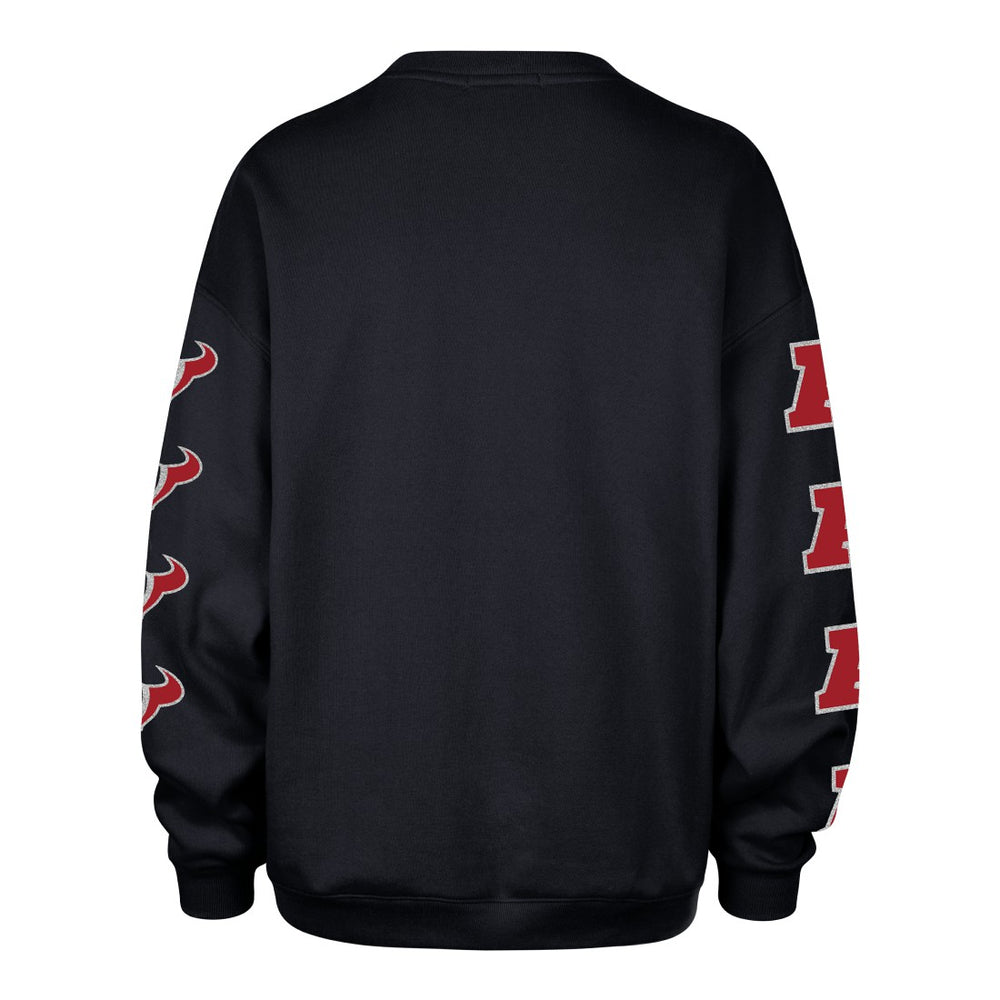 Houston Texans '47 Women's Go Big Oversized Pullover Sweatshirt Navy