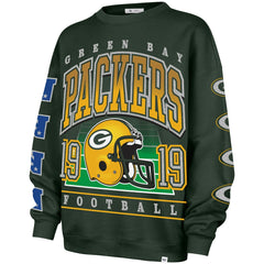 Green Bay Packers '47 Women's Go Big Oversized Pullover Sweatshirt Green