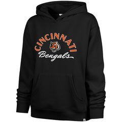 Cincinnati Bengals '47 Women's Whirlwind Naomi Pullover Hoodie Black