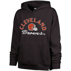Cleveland Browns '47 Women's Whirlwind Naomi Pullover Hoodie Brown