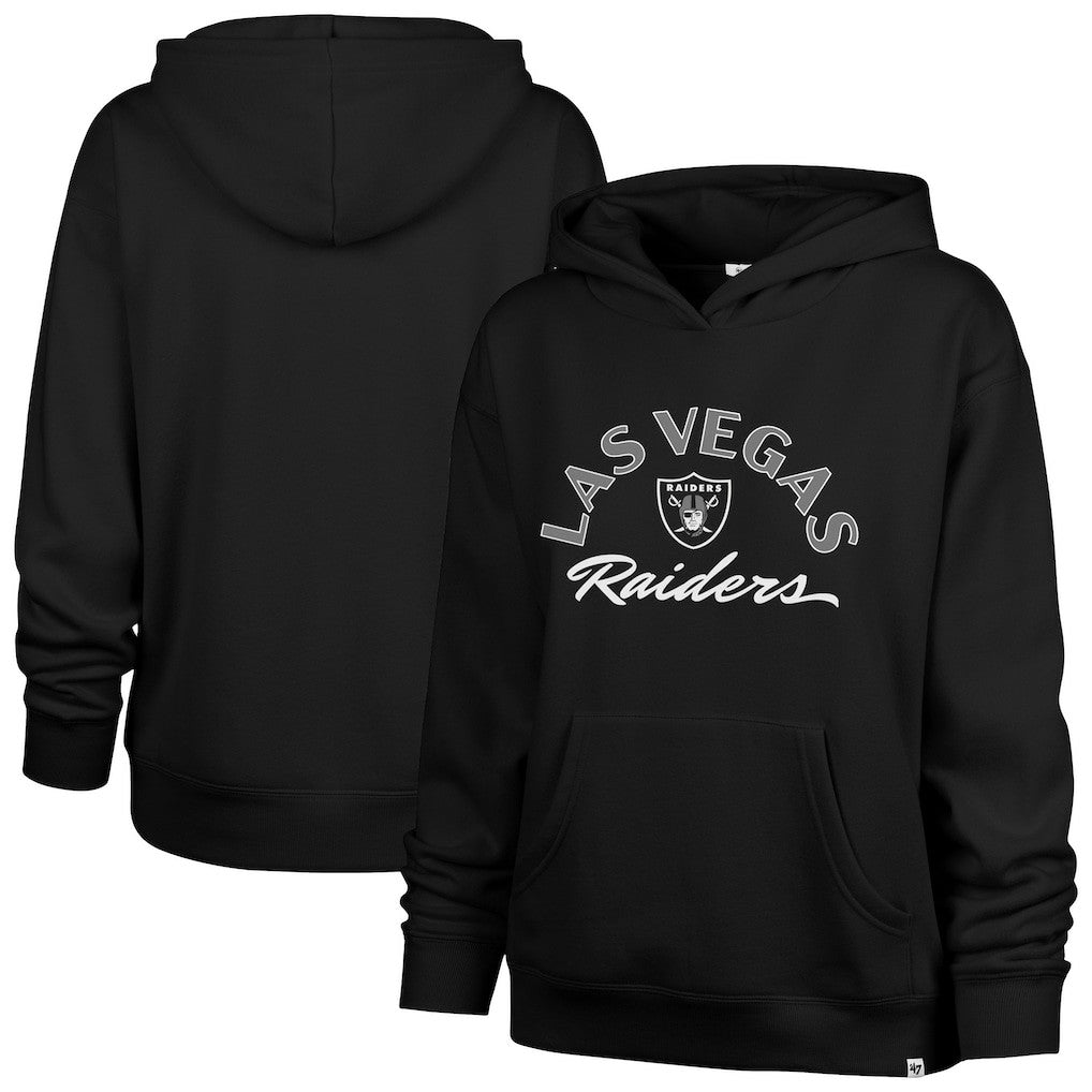 Las Vegas Raiders '47 Women's Whirlwind Naomi Pullover Hoodie Black