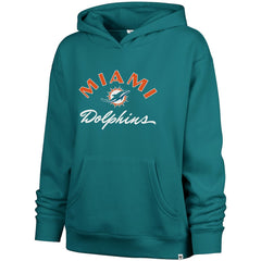 Miami Dolphins '47 Women's Whirlwind Naomi Pullover Hoodie Aqua