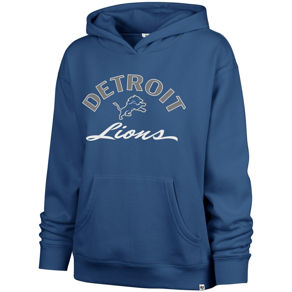 Detroit Lions '47 Women's Whirlwind Naomi Pullover Hoodie Blue