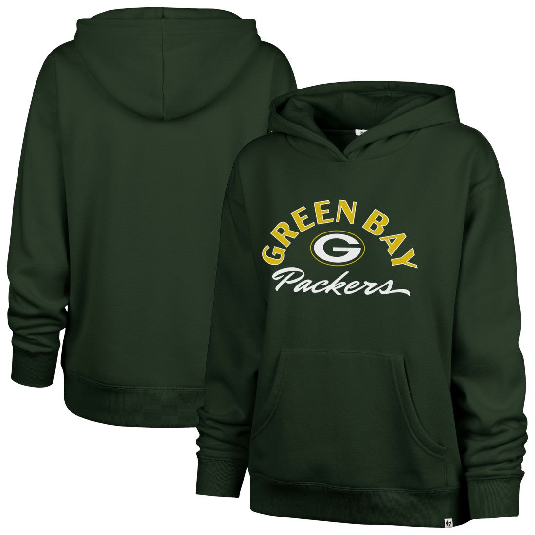 Green Bay Packers '47 Women's Whirlwind Naomi Pullover Hoodie Green