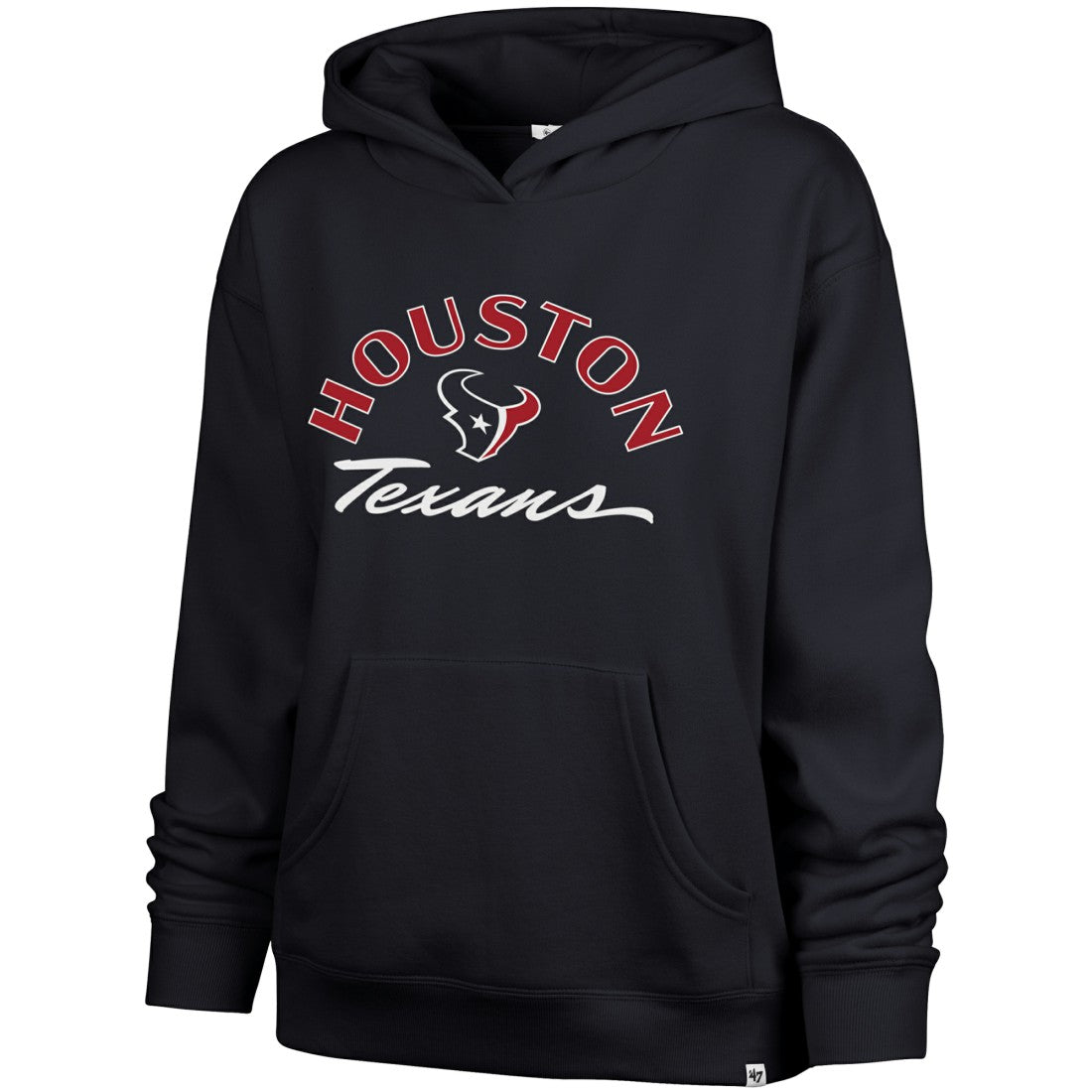 Houston Texans '47 Women's Whirlwind Naomi Pullover Hoodie Navy