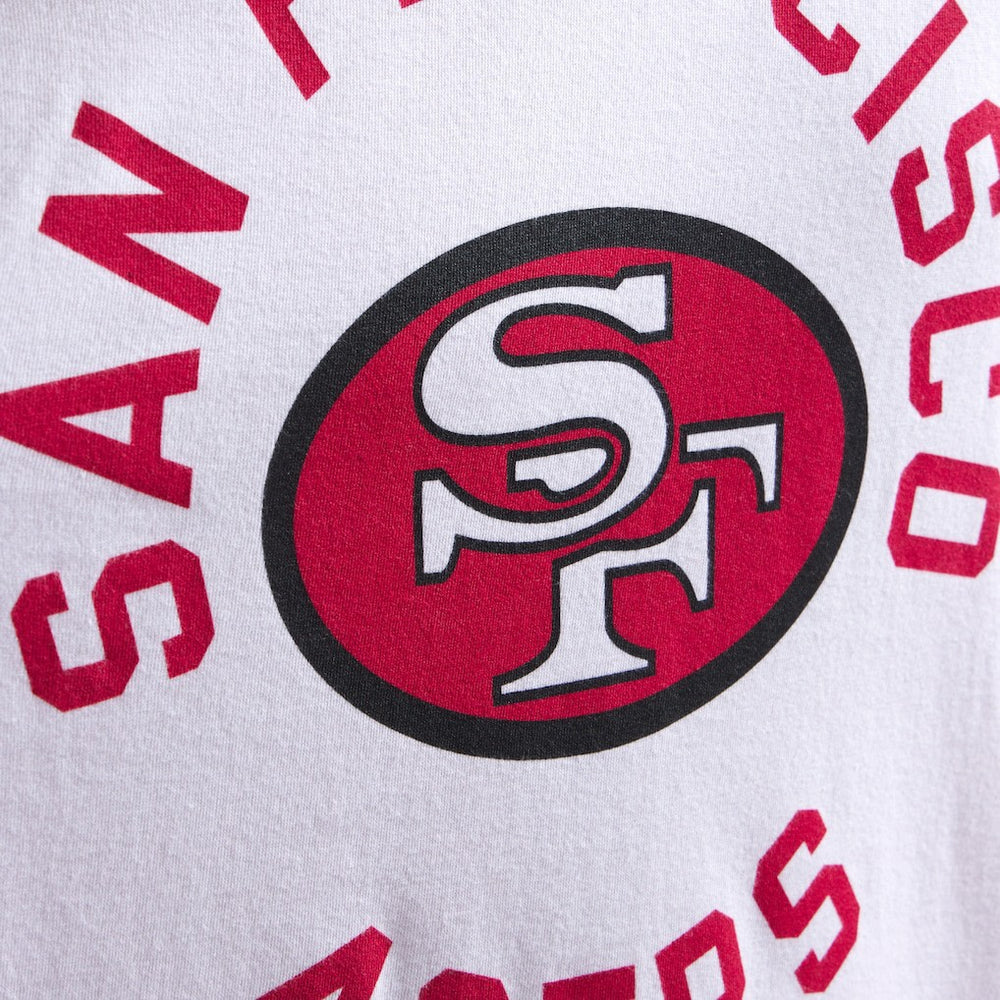 San Francisco 49ers x Todd Snyder Premium Jersey Mock Neck Tee White