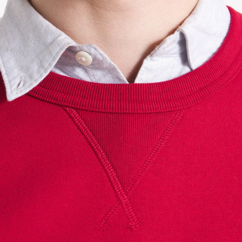 Kansas City Chiefs x Todd Snyder Relaxed Canadian Fleece Crew Red